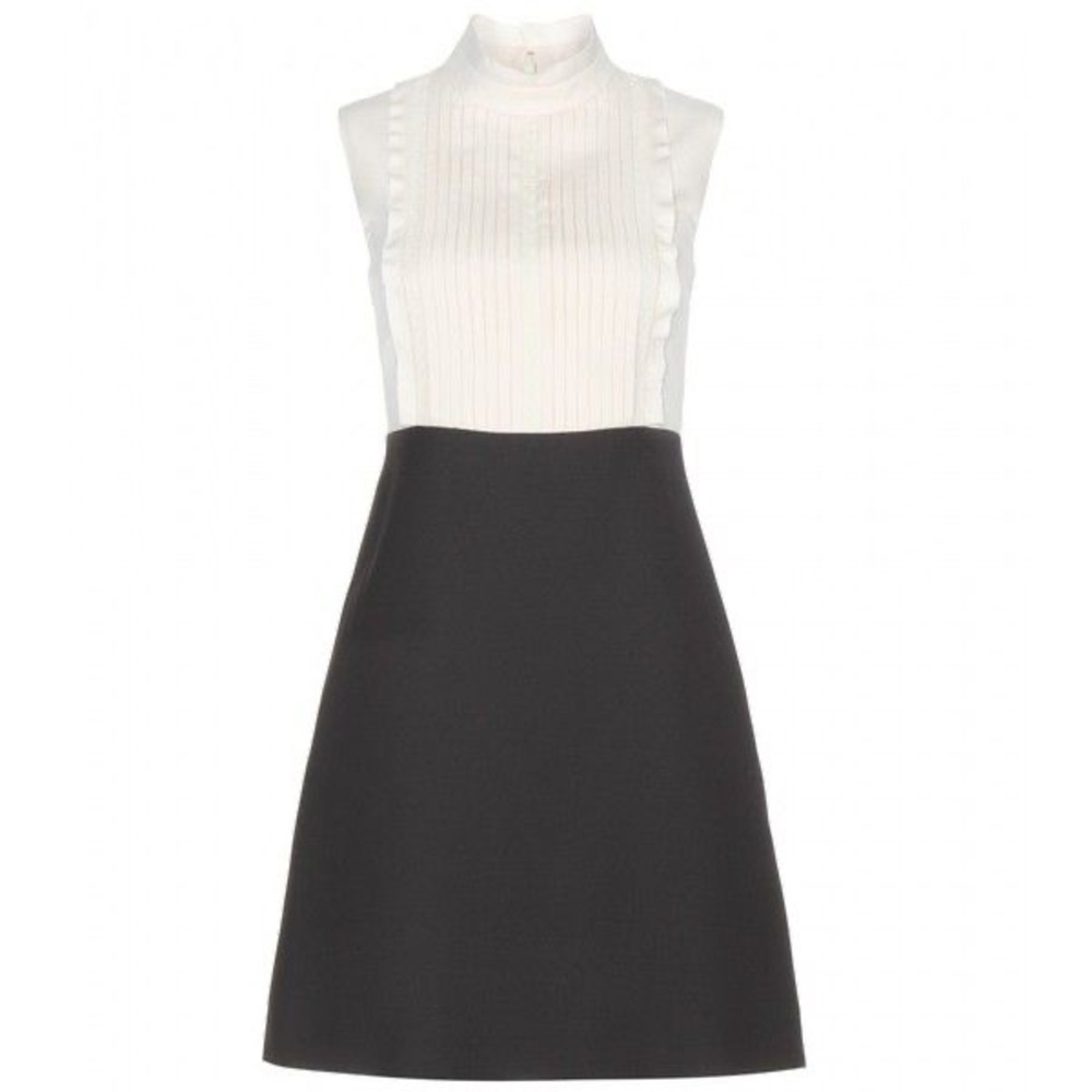 Valentino Pleated Bodice Dress